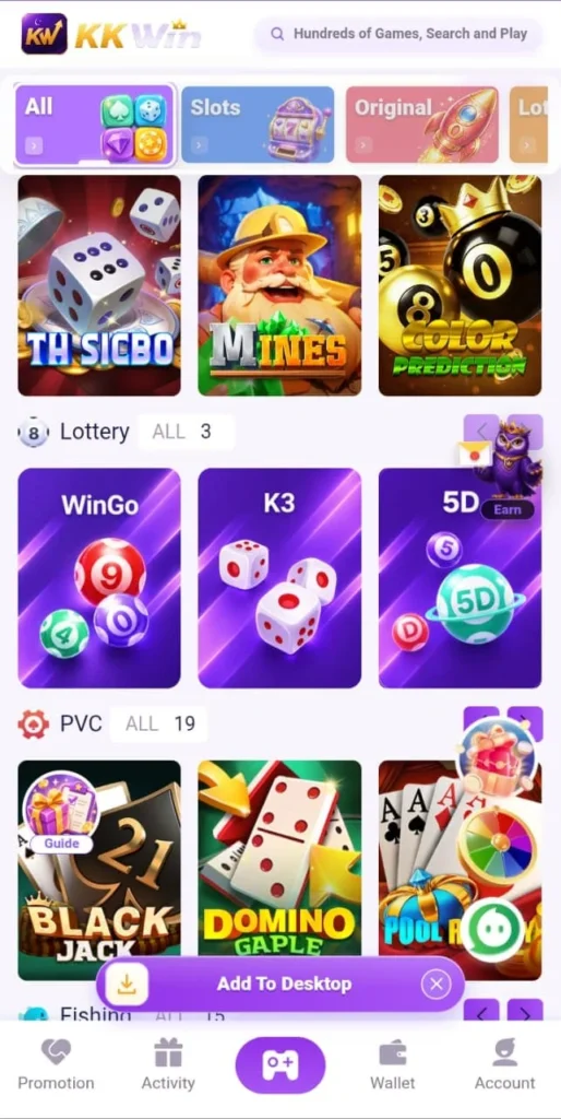 KK Win Game 